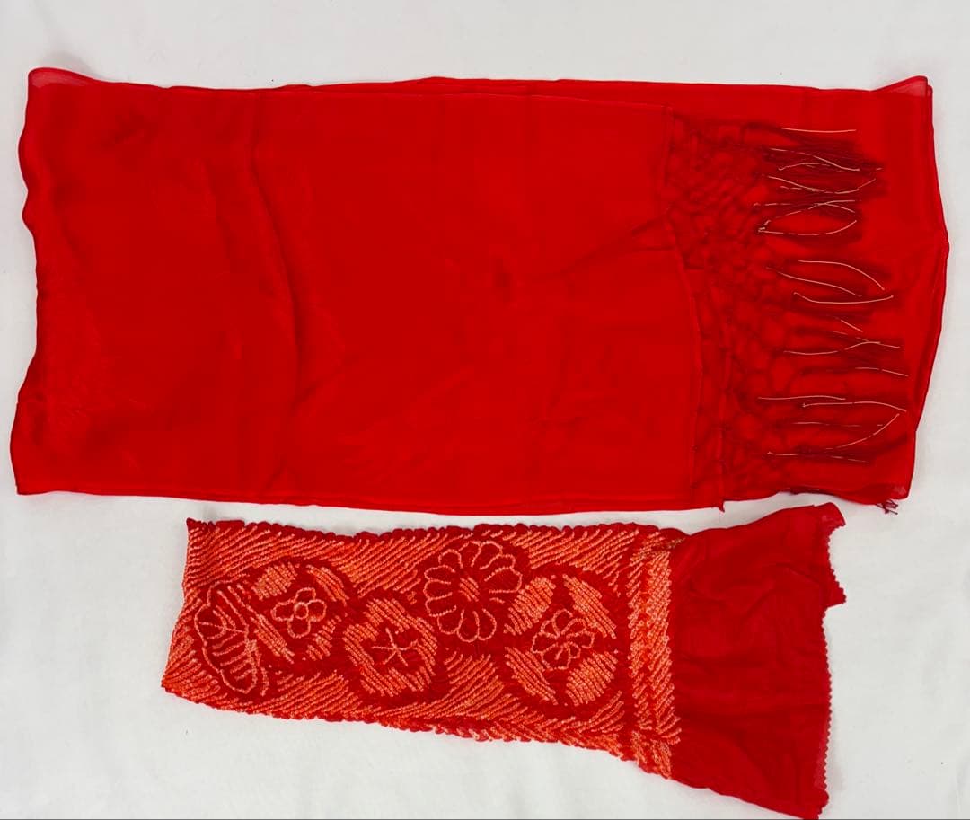 七五三　女の子　はこせこセットM　帯揚げ・しごき付き《子供497》#江戸小もーん