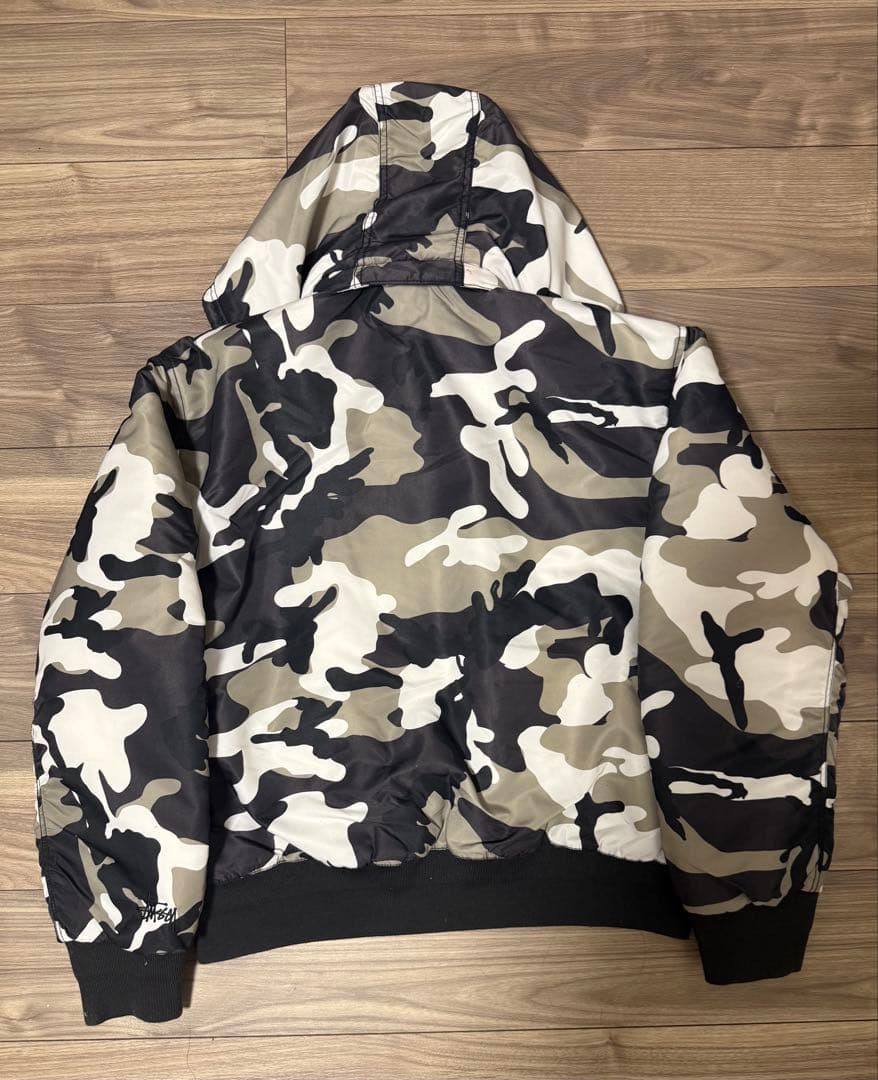 日本未発売品　STUSSY スノーカモ　フライト　ボンバー　ジャケット
