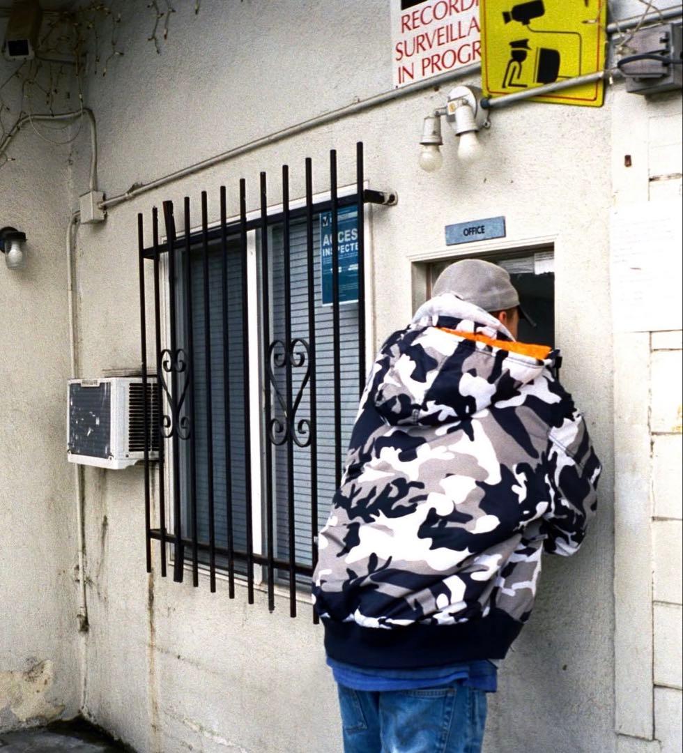 日本未発売品　STUSSY スノーカモ　フライト　ボンバー　ジャケット