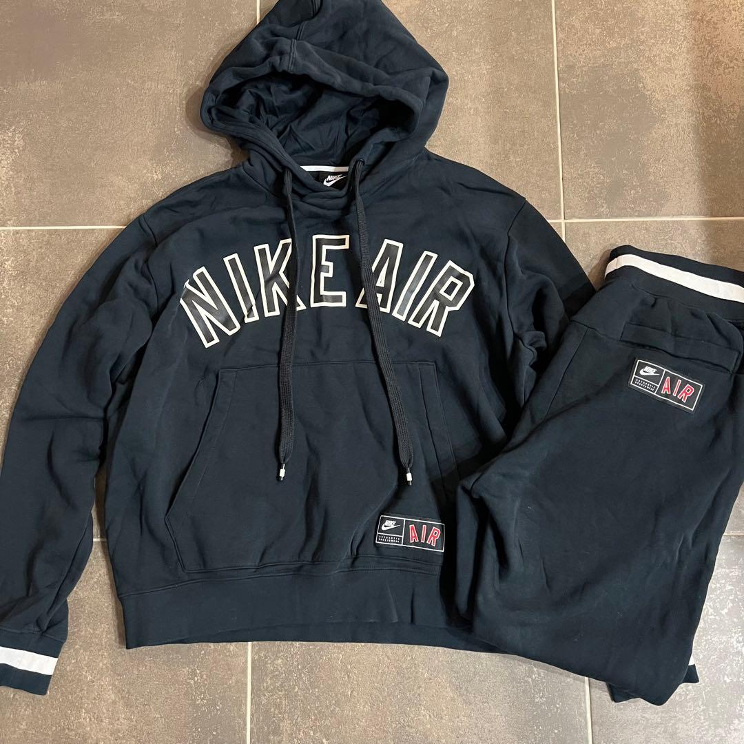 美品　NIKE AIR フーディ パンツ　スエット　セットアップ　ネイビー