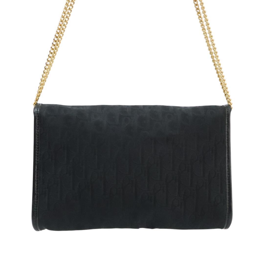 美品 Dior ディオール ショルダーバッグ トロッター ブラック チェーンスト