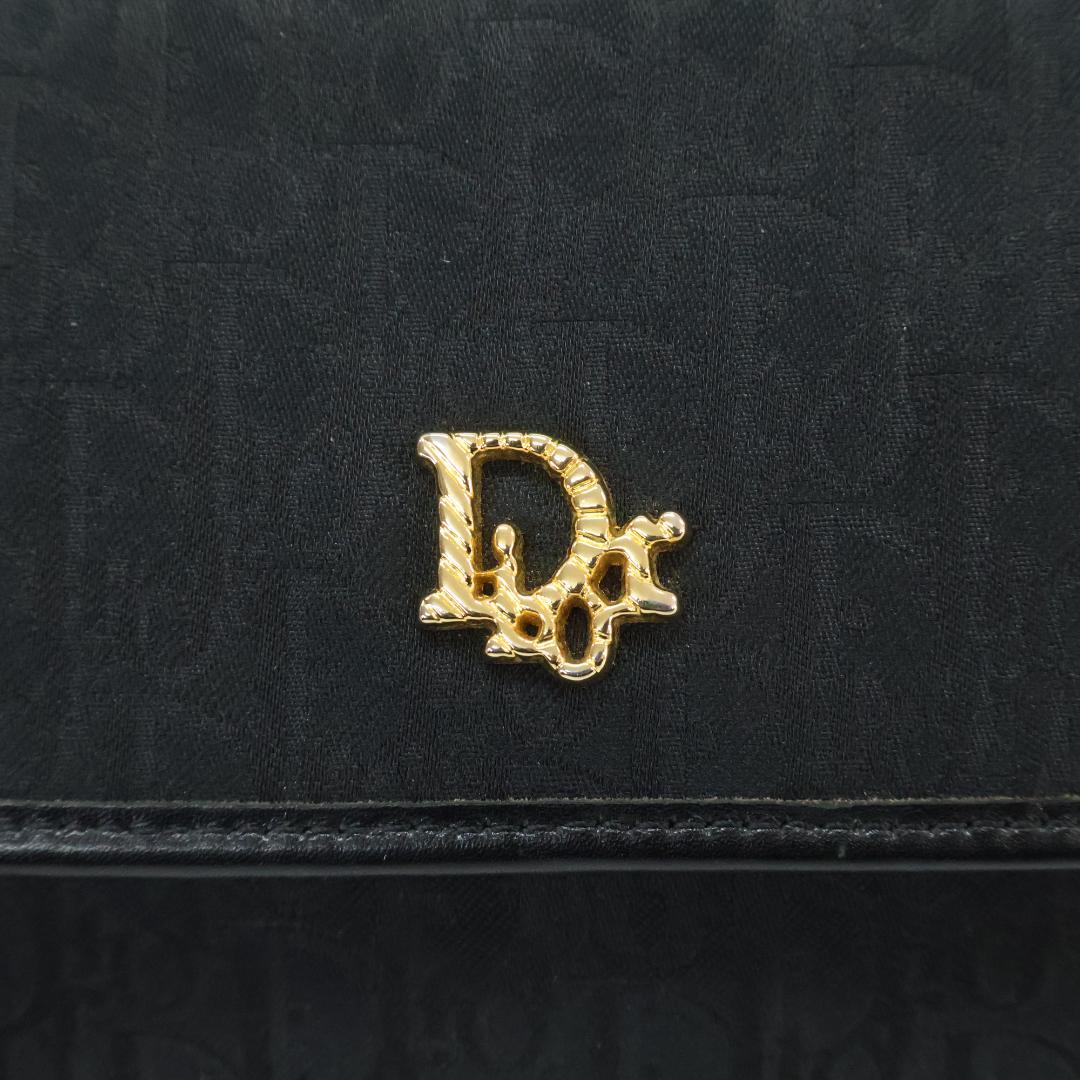 美品 Dior ディオール ショルダーバッグ トロッター ブラック チェーンスト