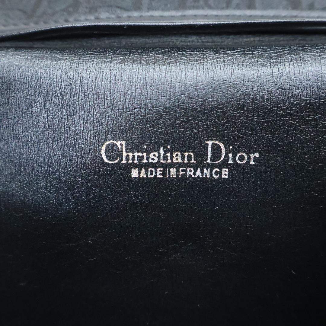 美品 Dior ディオール ショルダーバッグ トロッター ブラック チェーンスト