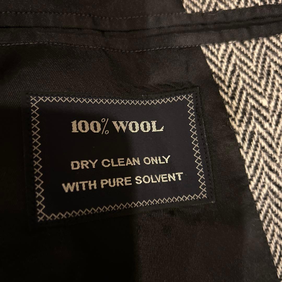 バーバリーヘリンボーン柄ステンカラーコート