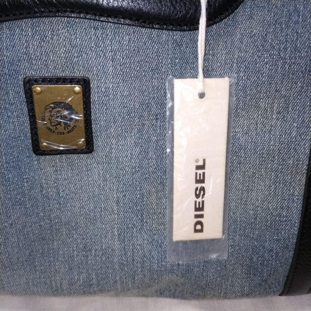 新品タグ付き　ディーゼル　ボストンバッグ　デニム　レザー　大容量　旅行