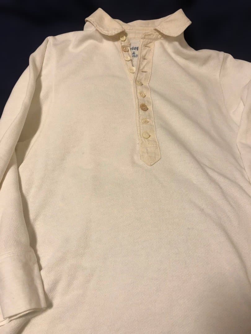 45R pate a chou パトアシュ　裏毛のポロシャツ　白