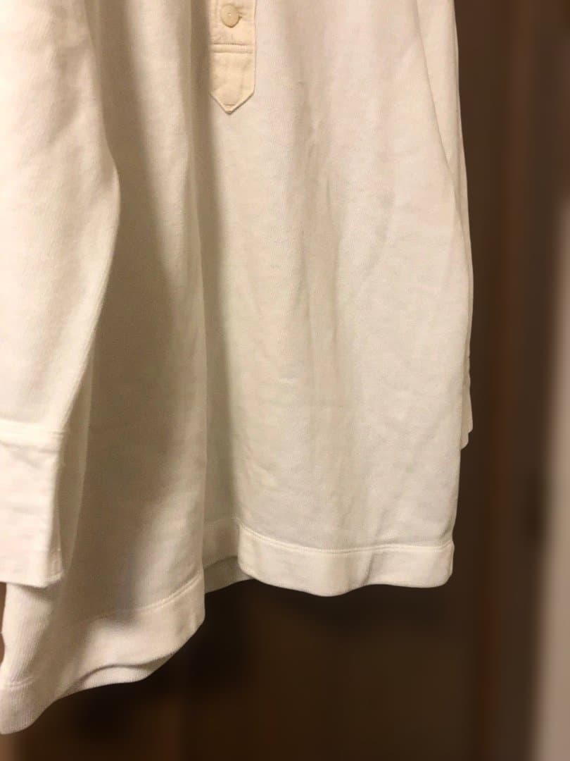 45R pate a chou パトアシュ　裏毛のポロシャツ　白