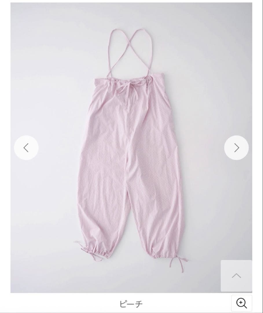 nest Robe 〝 It's ME 〟コットンストライプバルーンサロペット