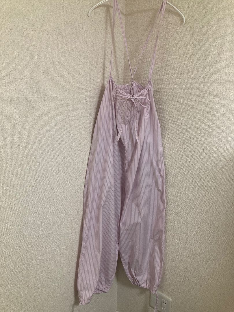 nest Robe 〝 It's ME 〟コットンストライプバルーンサロペット