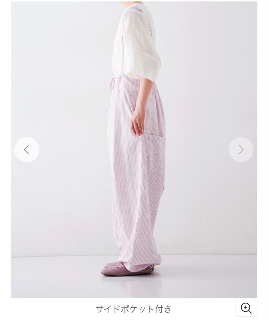 nest Robe 〝 It's ME 〟コットンストライプバルーンサロペット