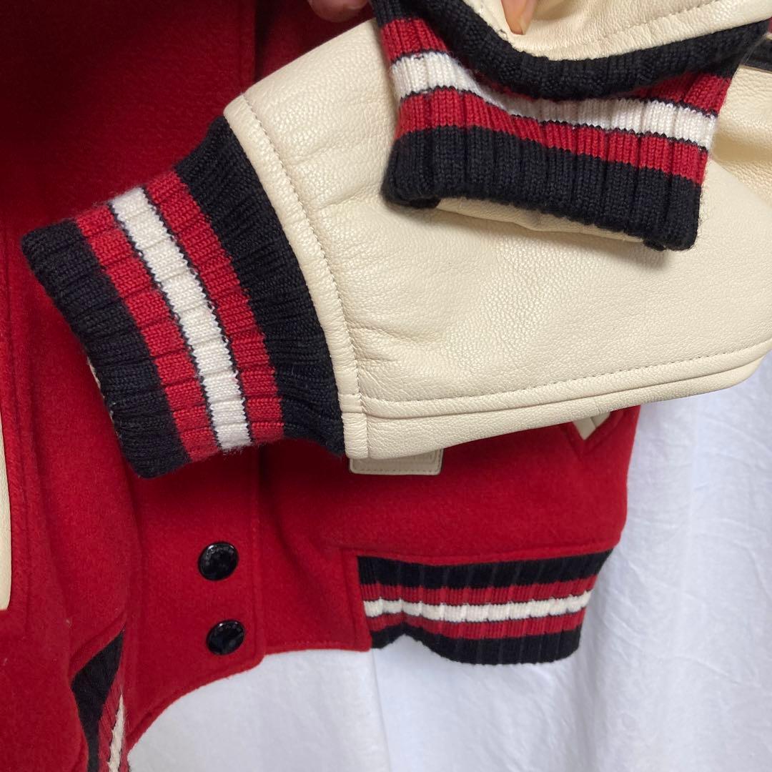 【美品】　coach コーチ　スタジャン　ブルゾン　レザー　ワッペン　ジャケット