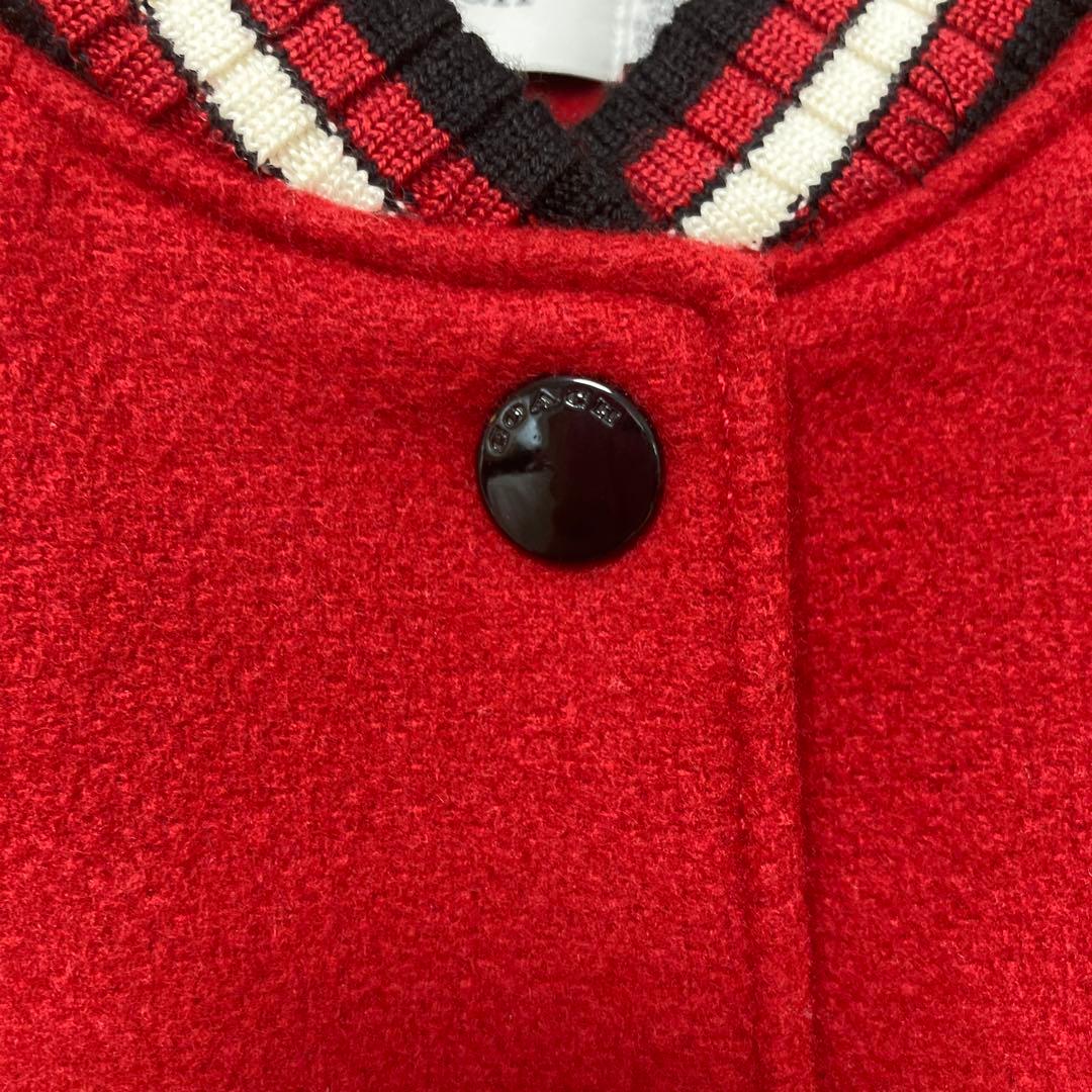 【美品】　coach コーチ　スタジャン　ブルゾン　レザー　ワッペン　ジャケット