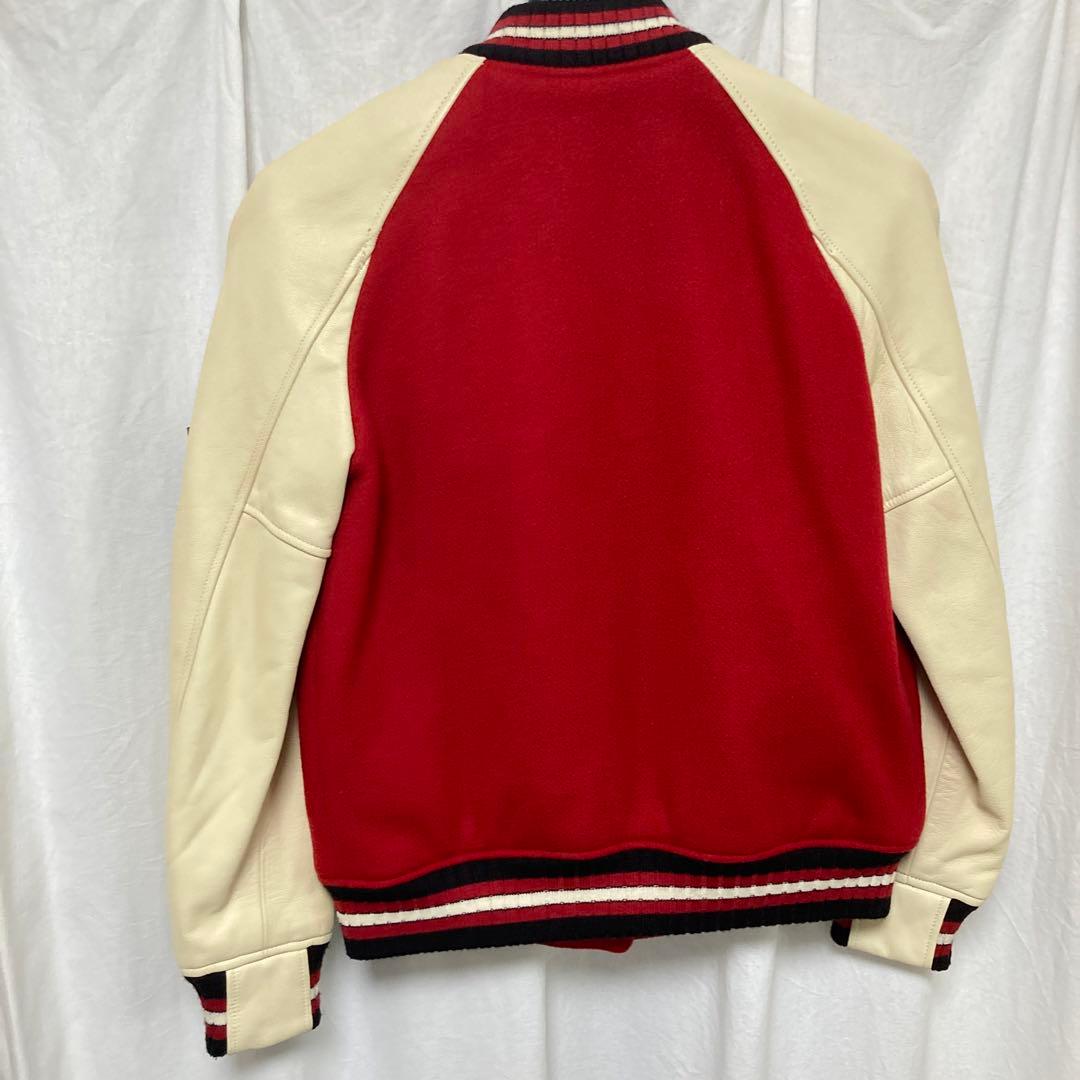 【美品】　coach コーチ　スタジャン　ブルゾン　レザー　ワッペン　ジャケット