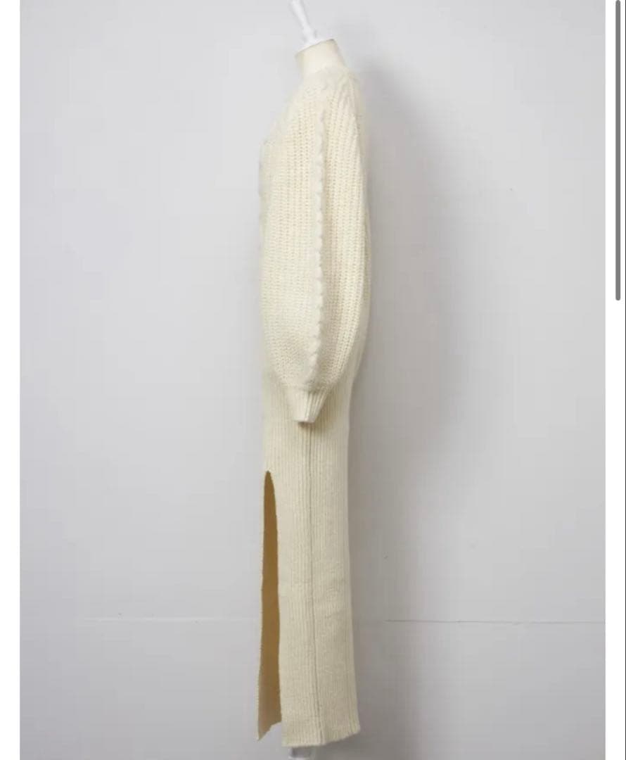 ワンピース Rosarymoon Balloon Sleeve Cable Dress