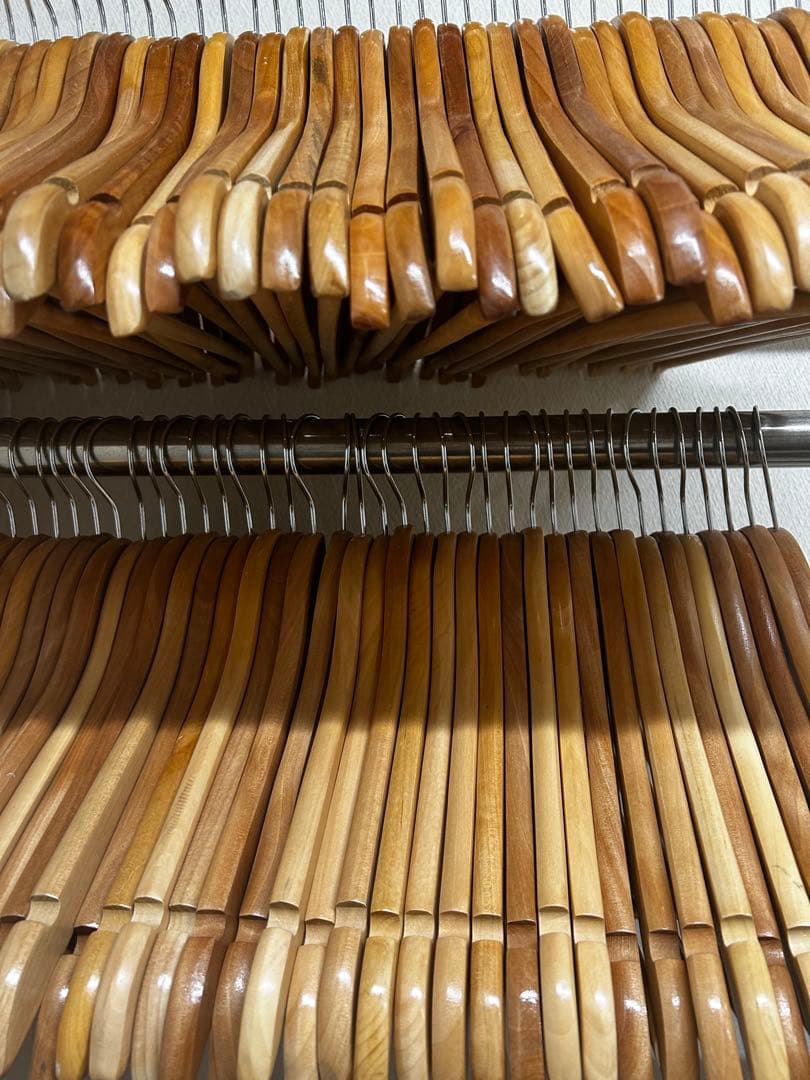 木製ハンガー 100本まとめて