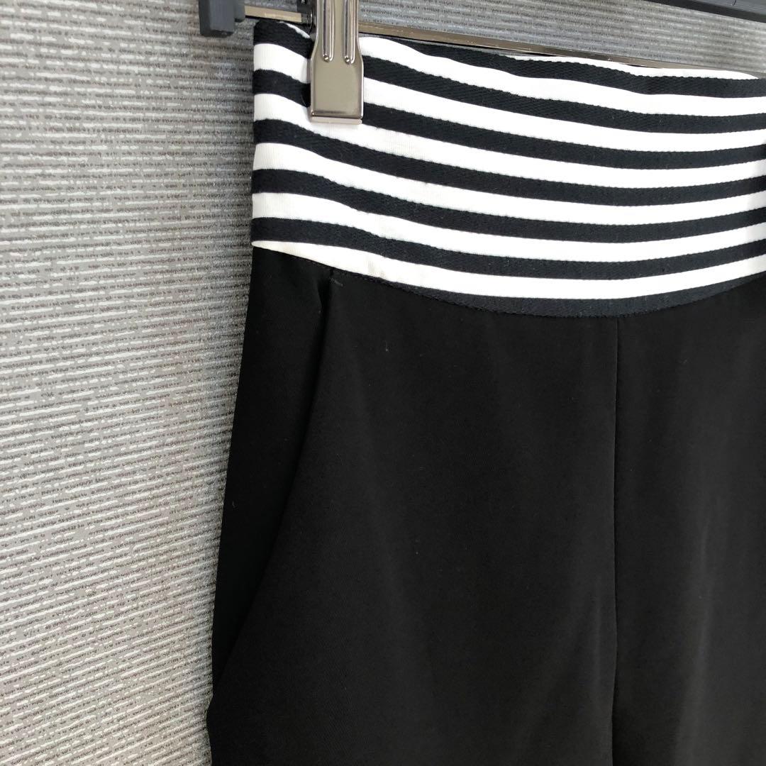 未使用品 BORDERS at BALCONY ハイウエストツイルパンツ 38