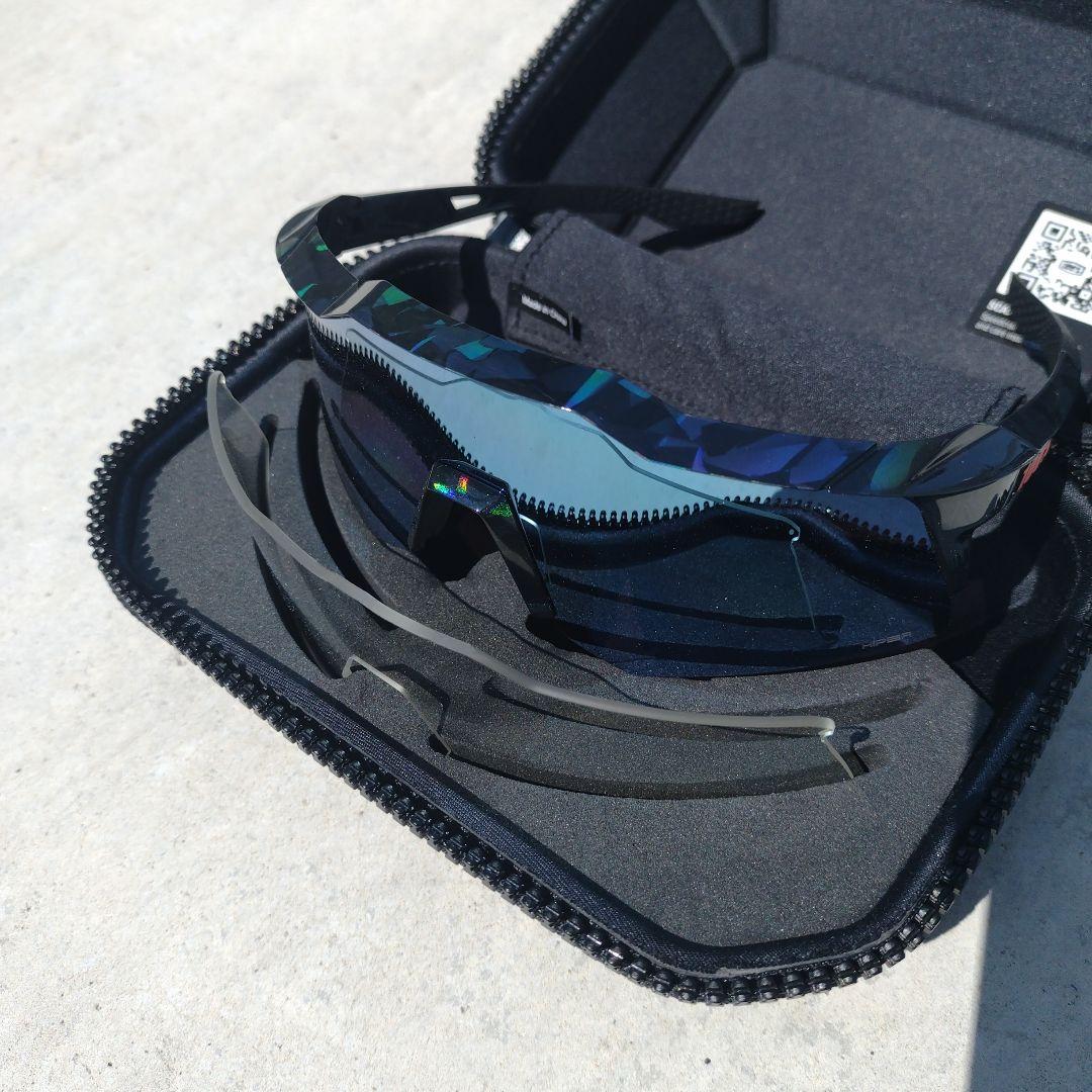 【ほぼ新品】100% スポーツサングラス ハードケース付き