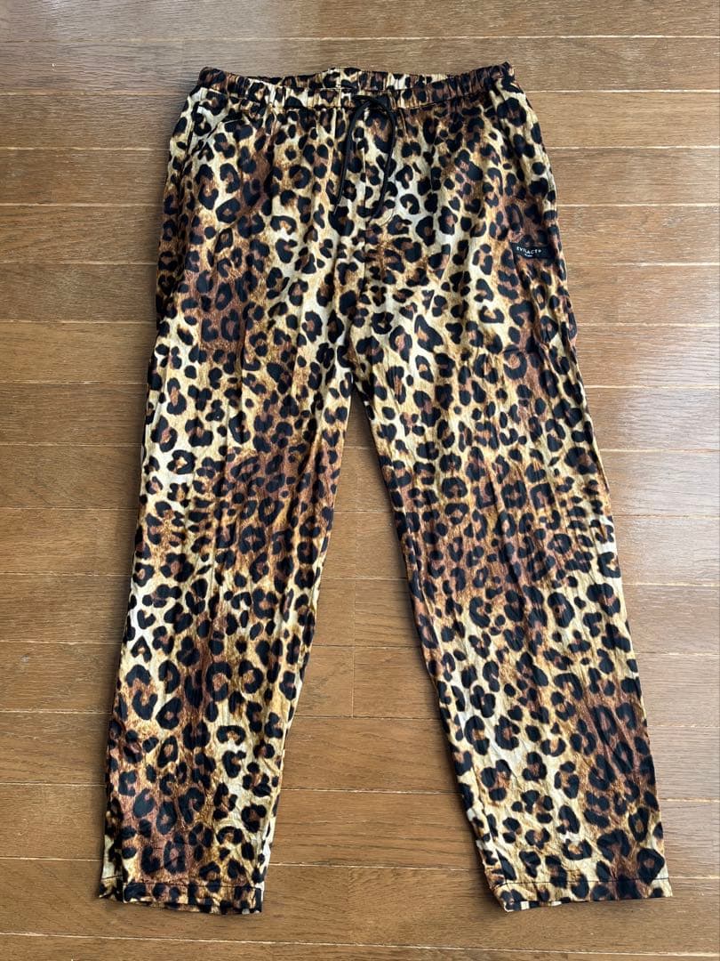 パンツ EVILACT LEOPARD EAZY PANTS brown leopard
