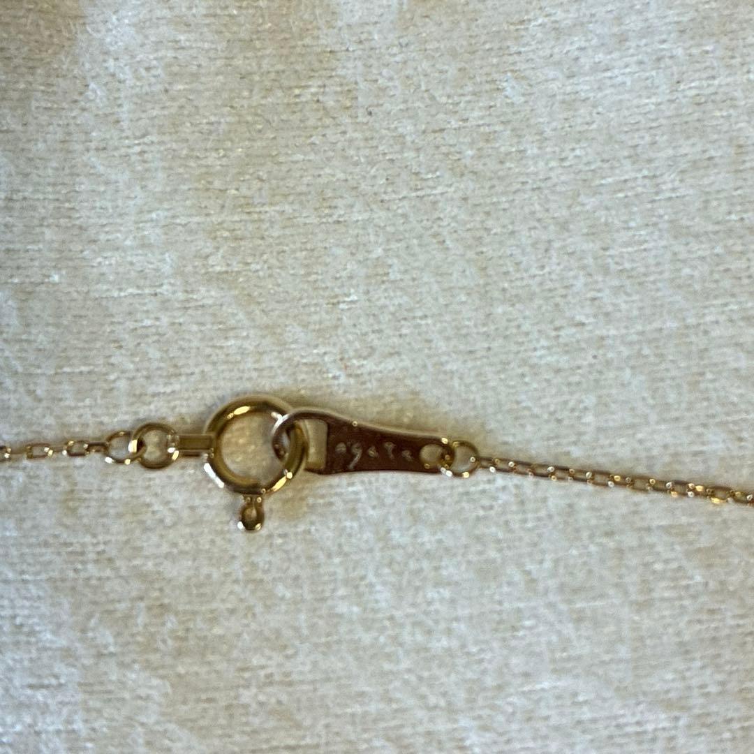 agete ダイヤモンド三日月ネックレス　K10 0.05 YG