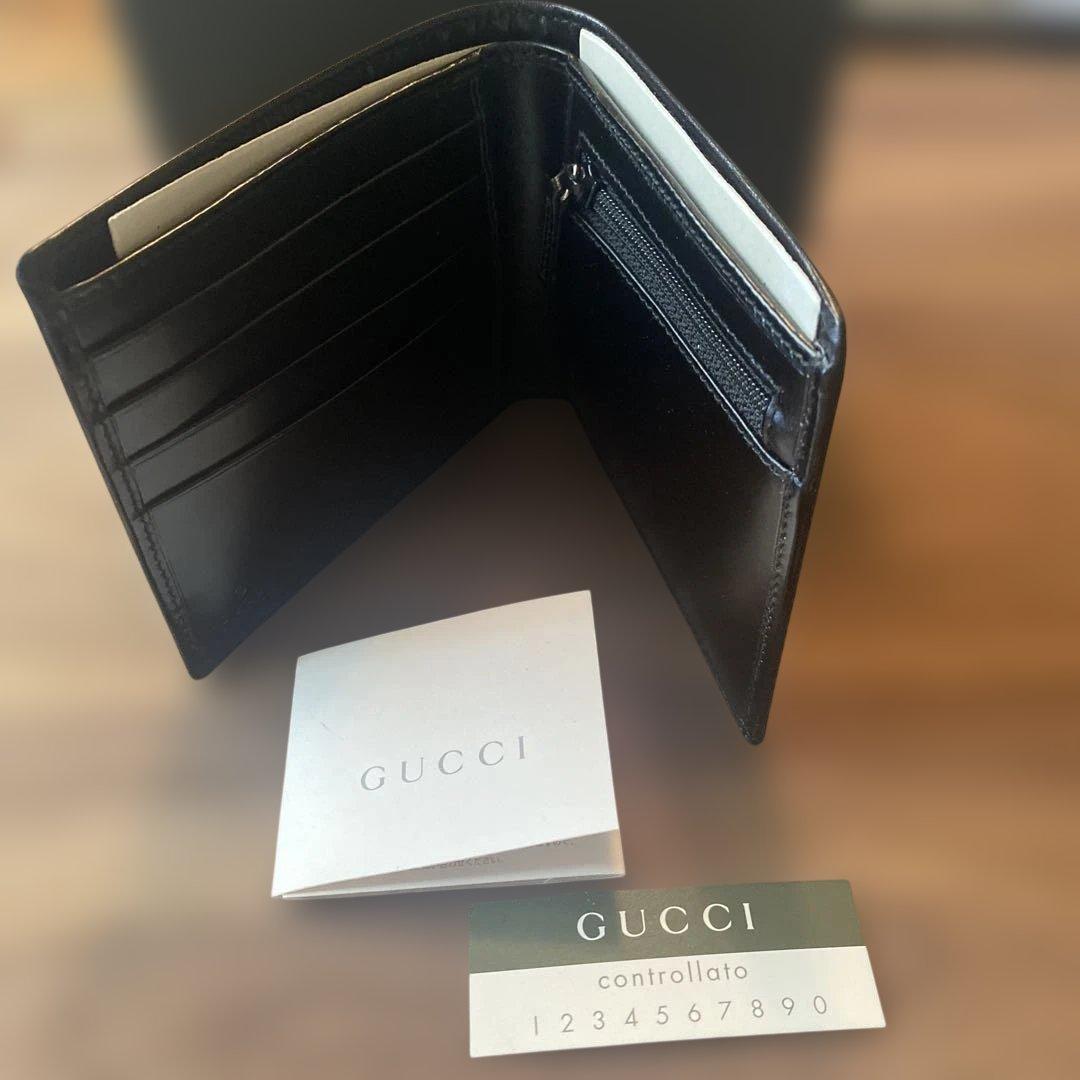 佐*ん様 GUCCI 二つ折り財布 ブラック