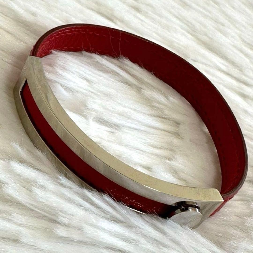 美品✨エルメス プスプス ブレスレット F バングル 刻印 ピンク 箱付