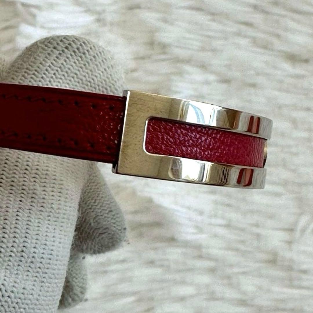 美品✨エルメス プスプス ブレスレット F バングル 刻印 ピンク 箱付