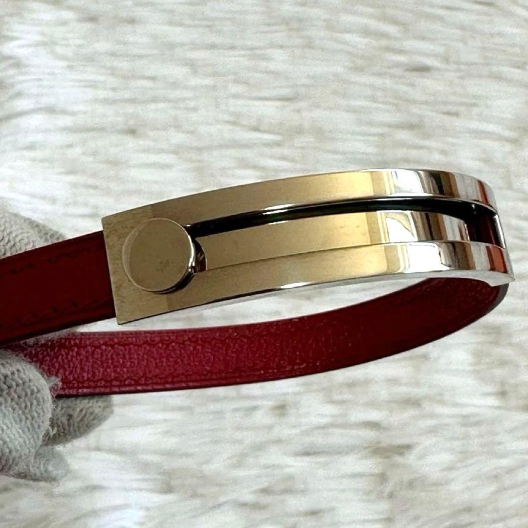 美品✨エルメス プスプス ブレスレット F バングル 刻印 ピンク 箱付