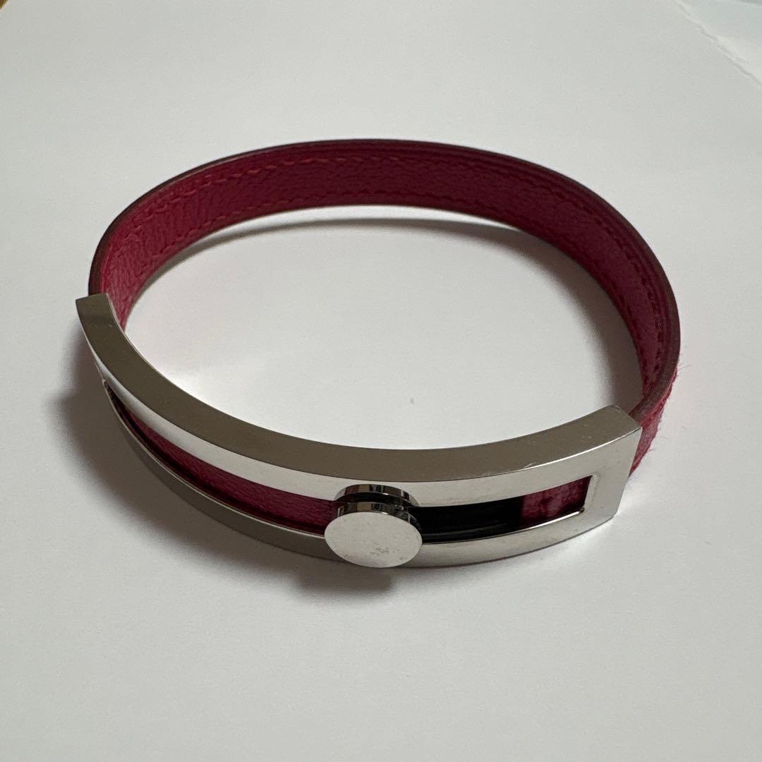 美品✨エルメス プスプス ブレスレット F バングル 刻印 ピンク 箱付