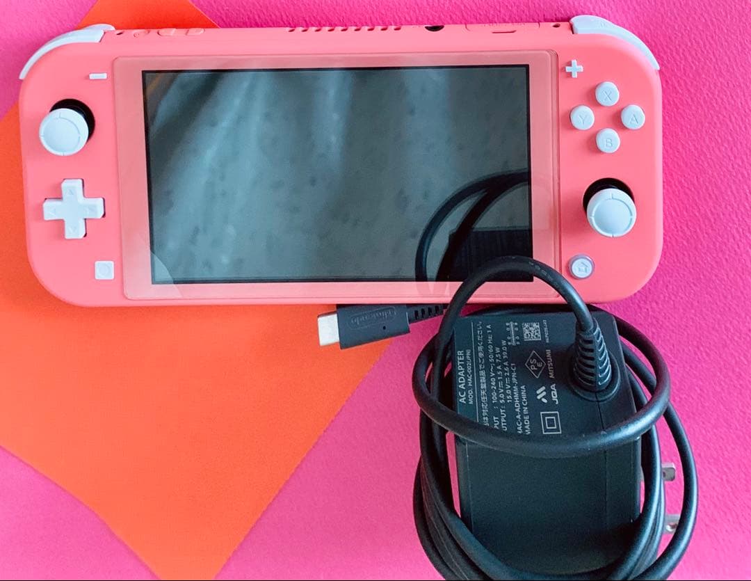 今すぐあそべる Nintendo Switch Lite ピンク 充電器付