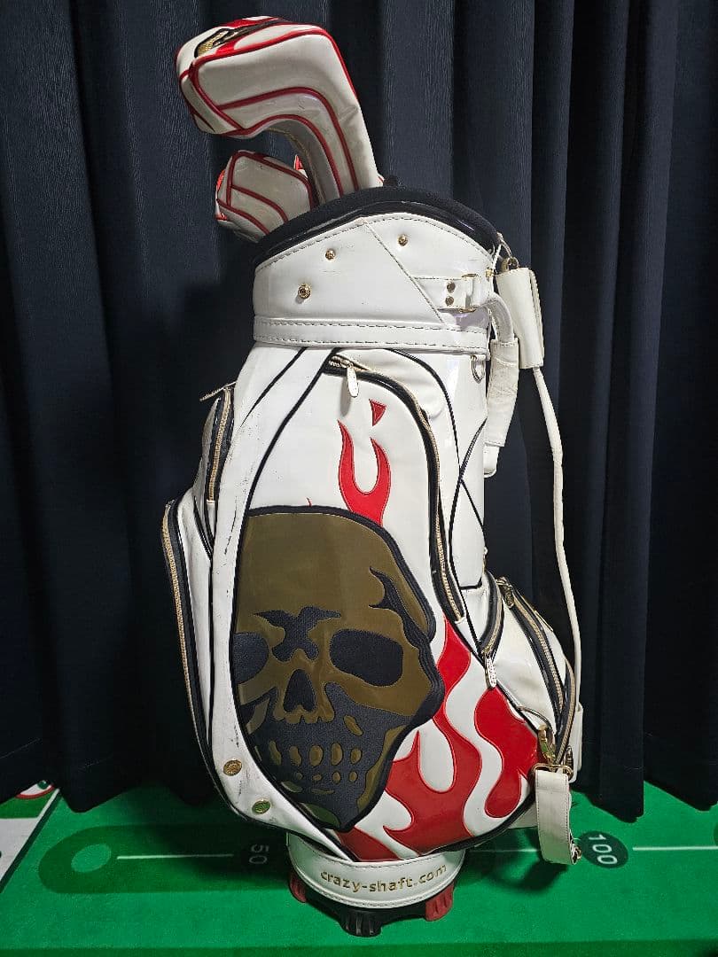 CRAZYキャディーバック ヘッドカバー付き