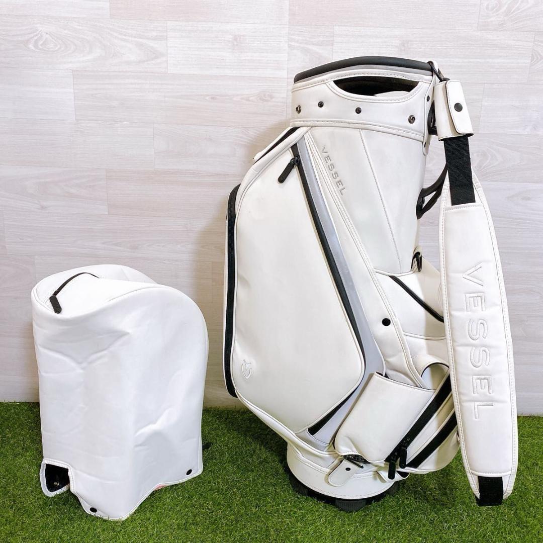 高級 VESSEL PRIME ベゼル キャディバッグ 3点式 カート 9型