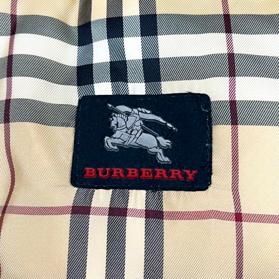 極美品 バーバリーロンドン ダウンベスト リバーシブル フード、ファー着脱可能