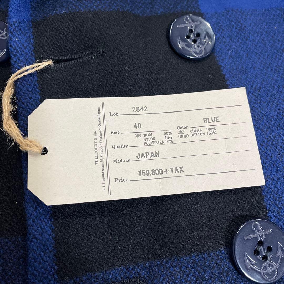 【試着のみ】フルカウント　FULL COUNT Pコート　ジャケット　サイズ40