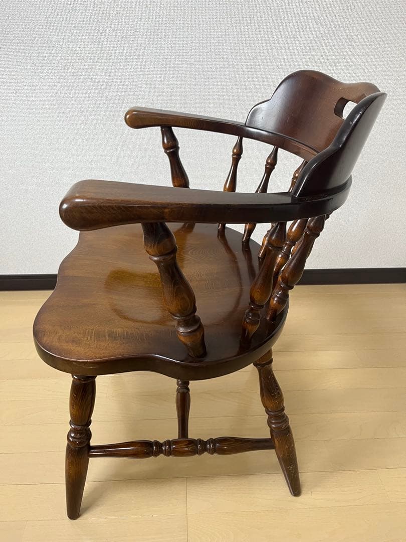 Barry社長　飛騨産業　キツツキ　木製　アームチェア　USED ③