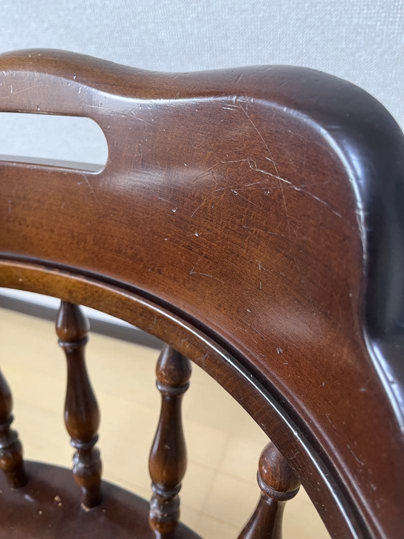 Barry社長　飛騨産業　キツツキ　木製　アームチェア　USED ③