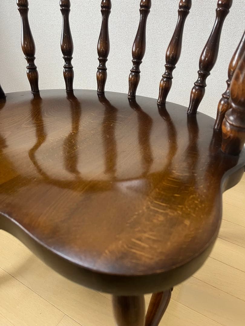 Barry社長　飛騨産業　キツツキ　木製　アームチェア　USED ③