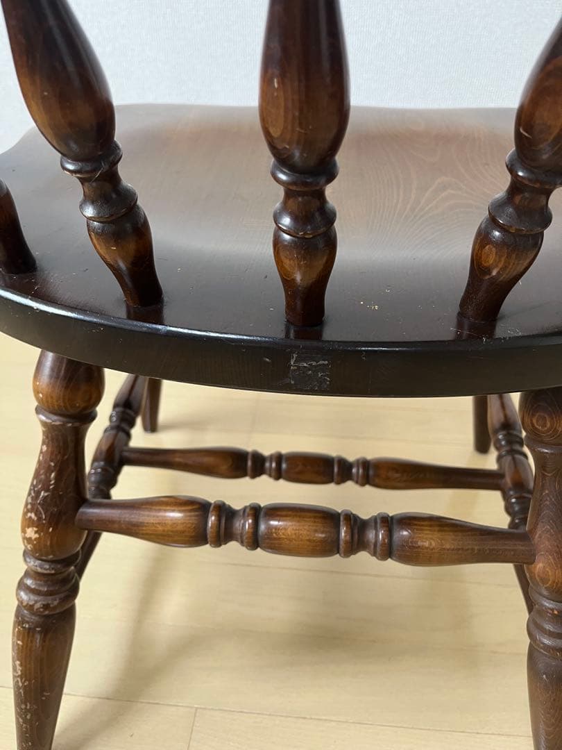 Barry社長　飛騨産業　キツツキ　木製　アームチェア　USED ③