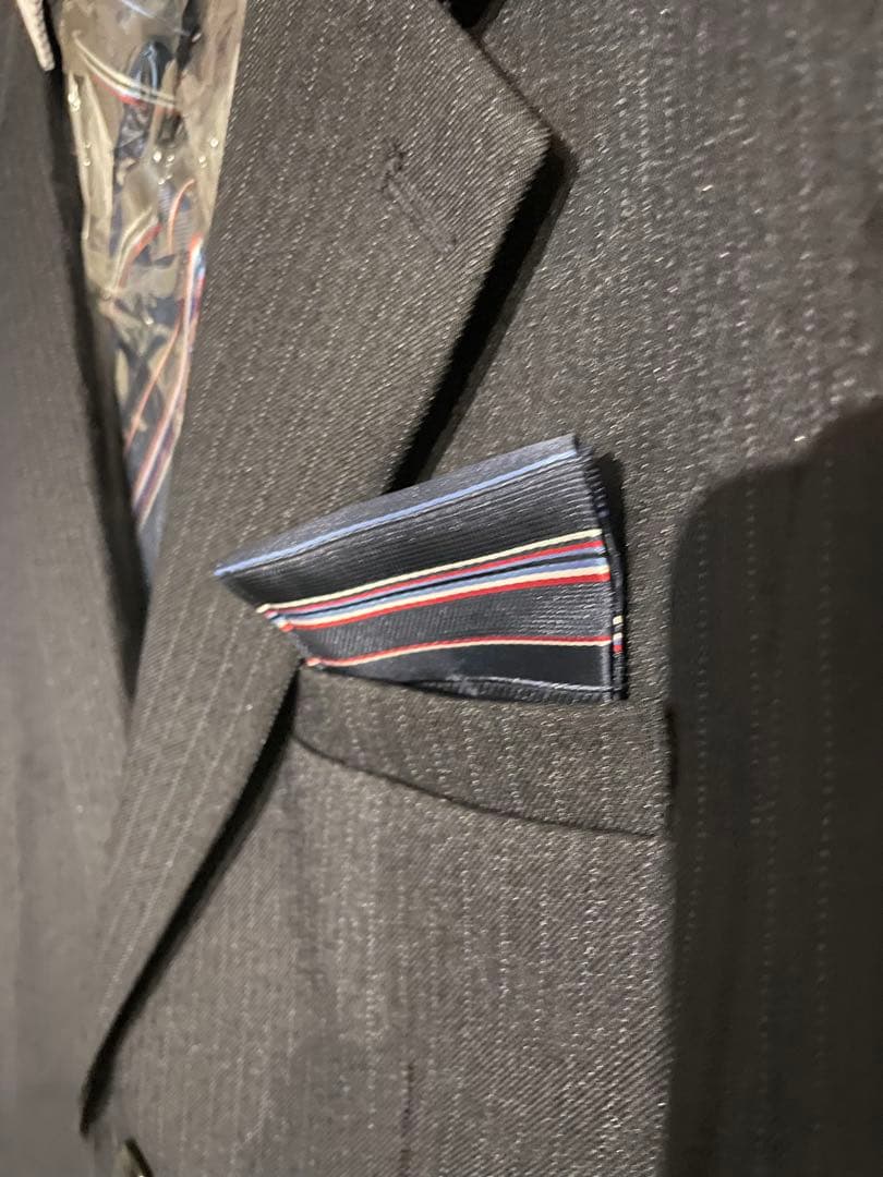 卒業式 スーツ5点セット▪️ネイビー ストライプ▪️フォーマルスーツ▪️160cm