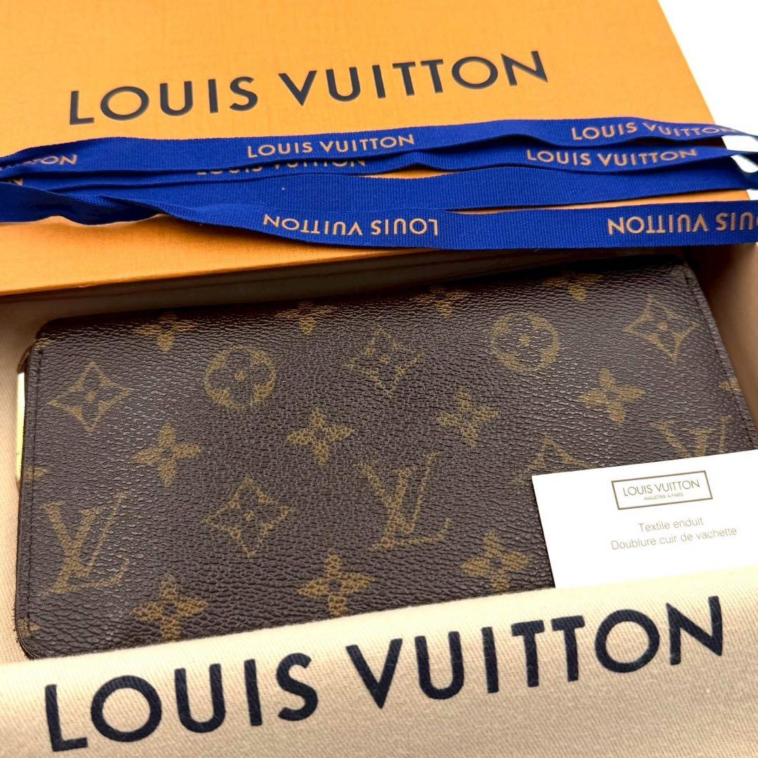 ルイヴィトン ジッピーウォレット モノグラム ラウンドファスナー 長財布 茶色