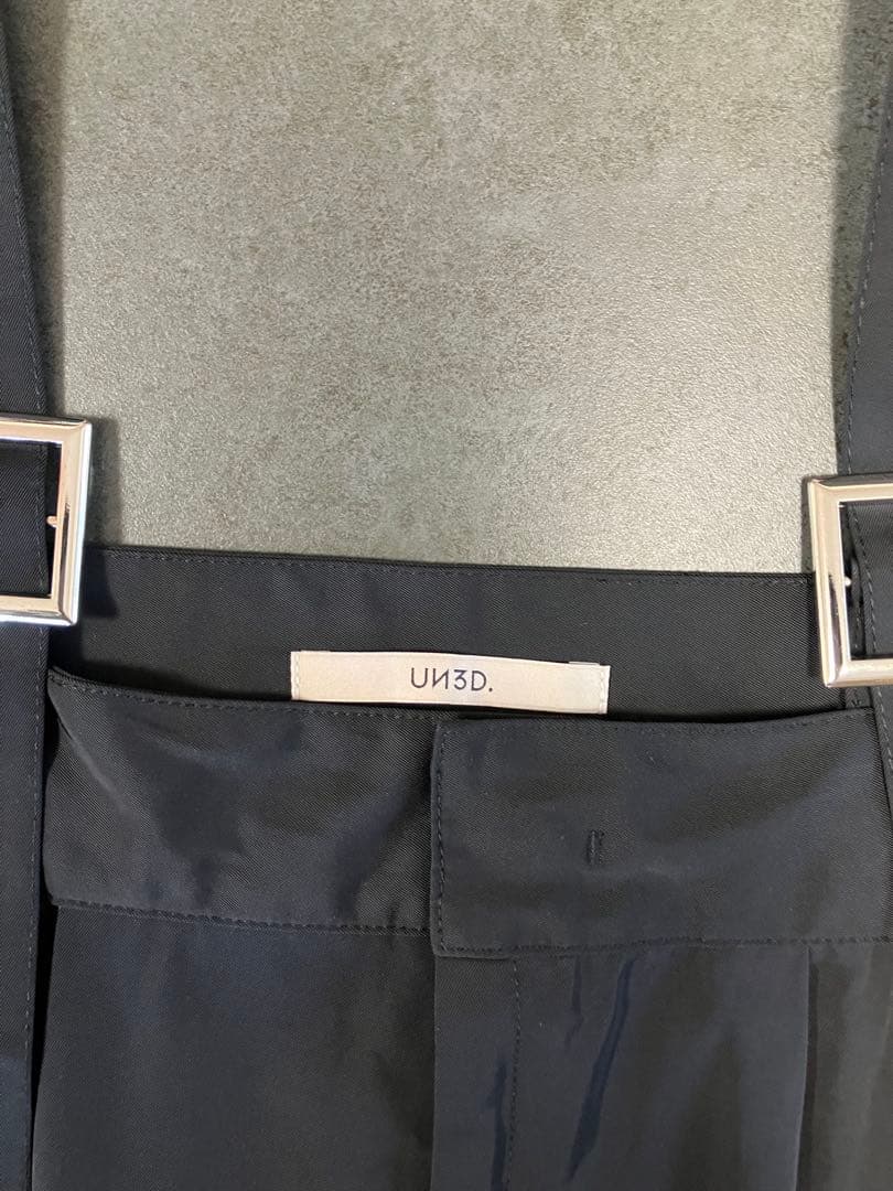 UN3D.アンスリード／ビックパンツオールインワン　ブラック