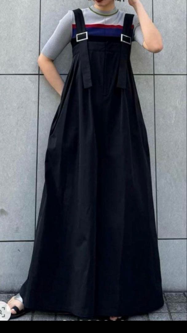 UN3D.アンスリード／ビックパンツオールインワン　ブラック