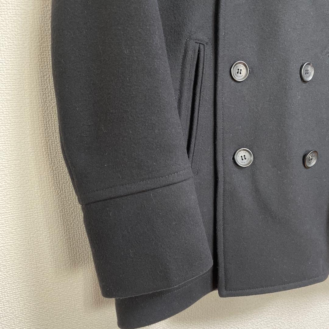 COACH コーチ ウール ピーコート ブラック