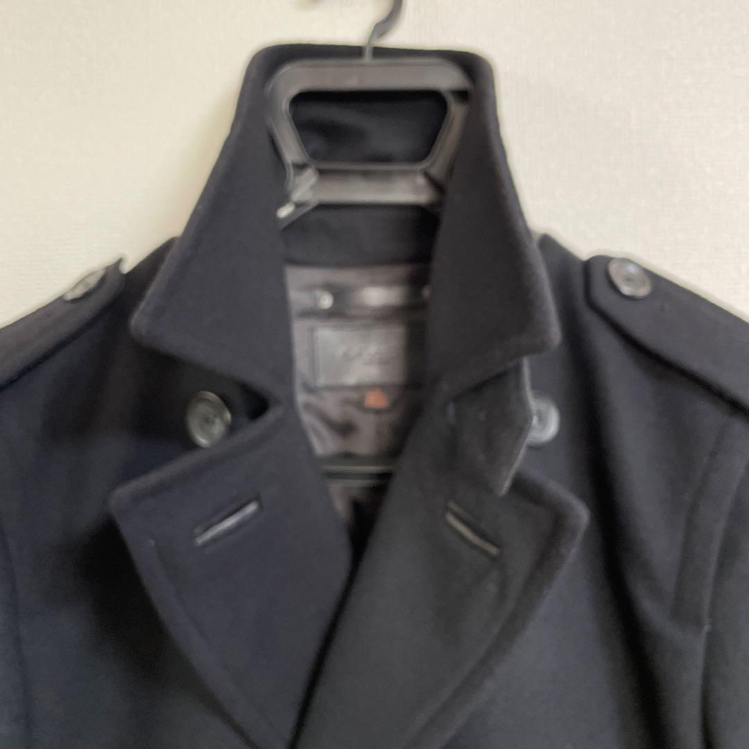 COACH コーチ ウール ピーコート ブラック