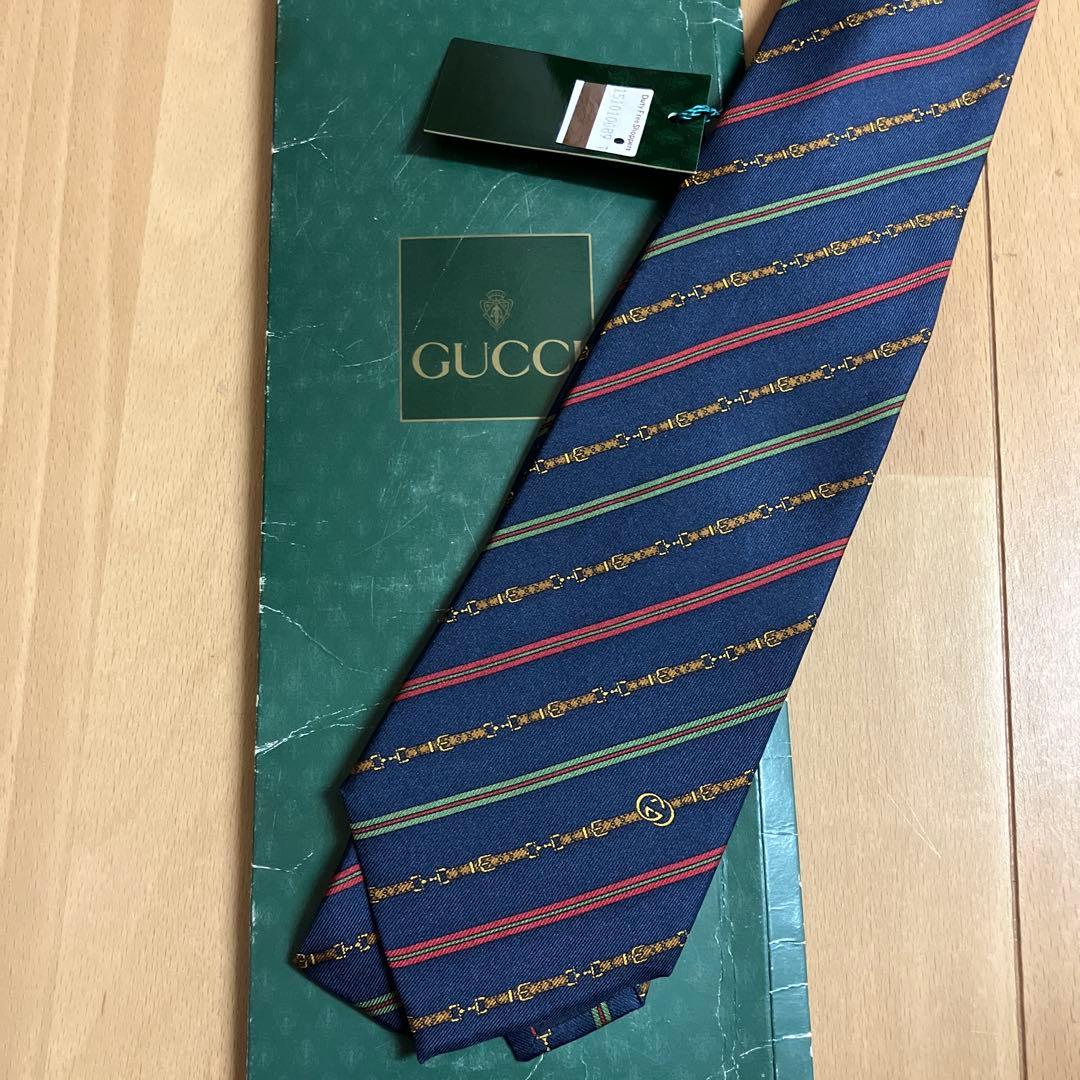 新品タグ付き✨希少GUCCI✨オールドグッチ　ヴィンテージ　ネクタイ
