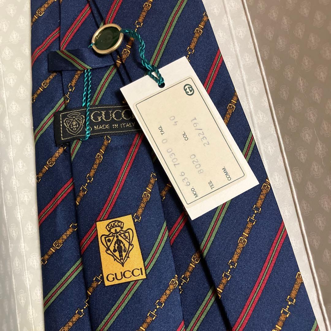 新品タグ付き✨希少GUCCI✨オールドグッチ　ヴィンテージ　ネクタイ