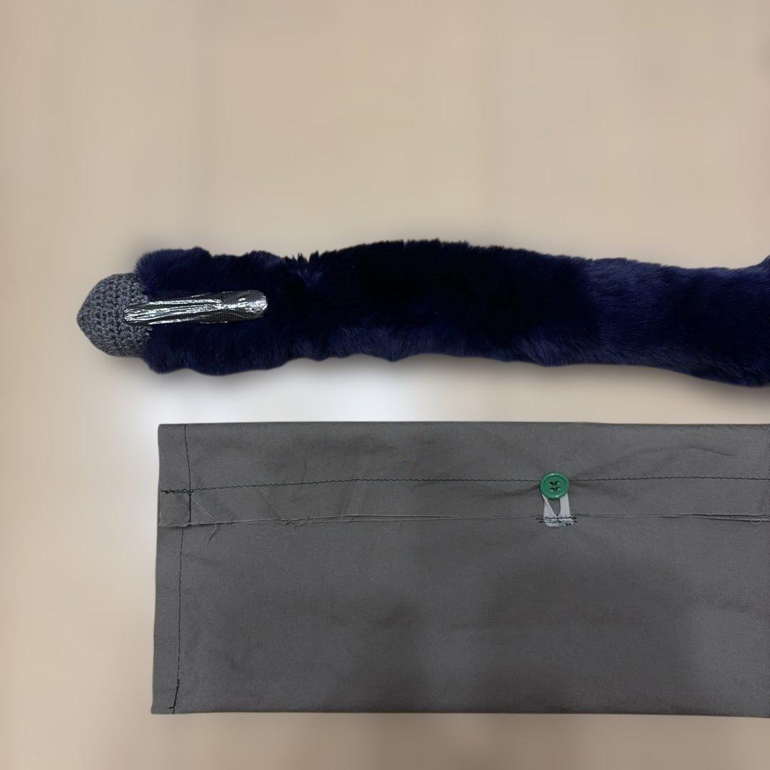 アンティパスト　ネイビー マフラー 収納袋付き