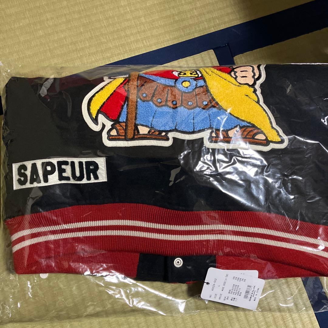 SAPEur サプール　新品　未使用品　未開封　ビクリマン　スタジャン 黒　Ｌ