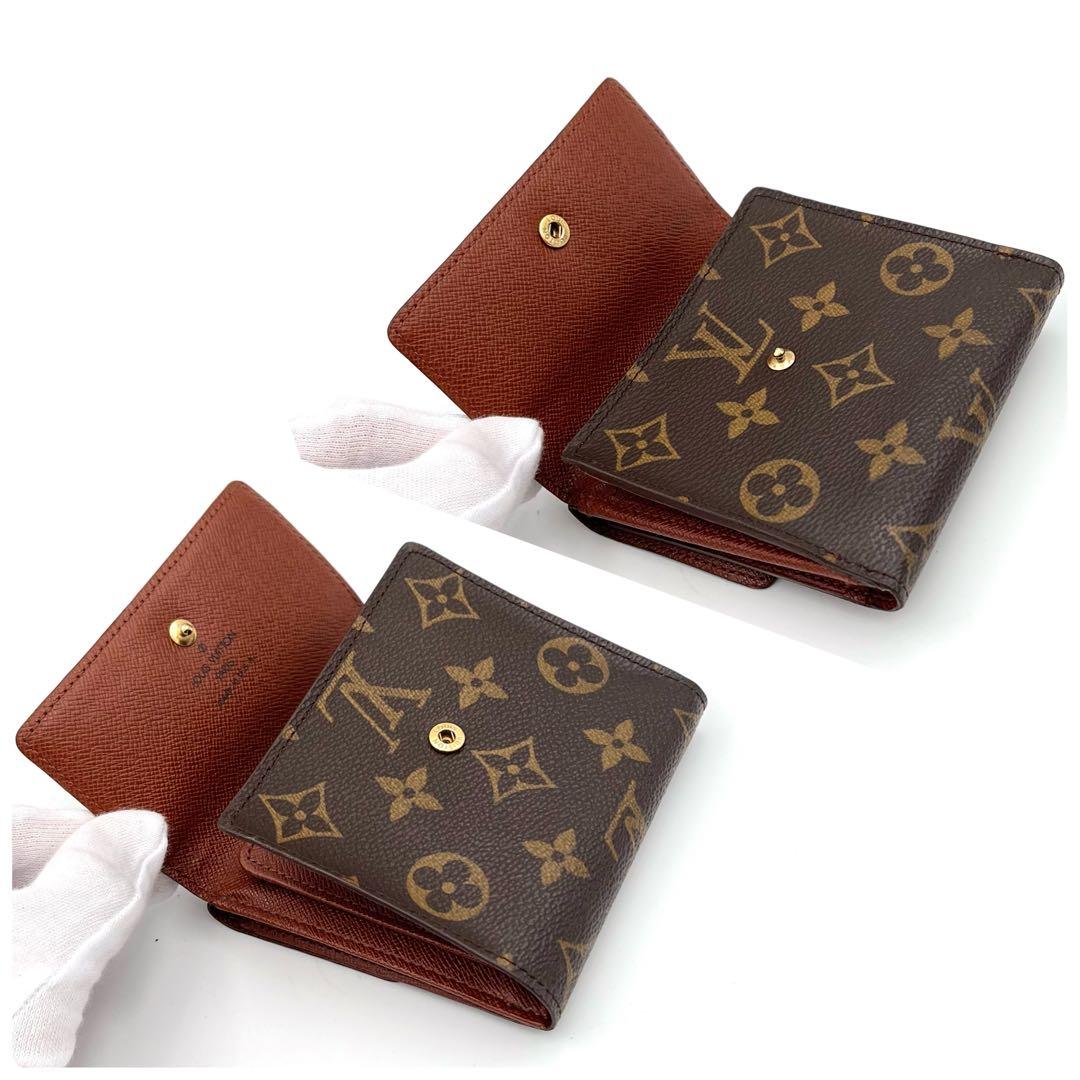 極美品 ルイヴィトン モノグラム カルトクレディ 三つ折り財布 Wホック