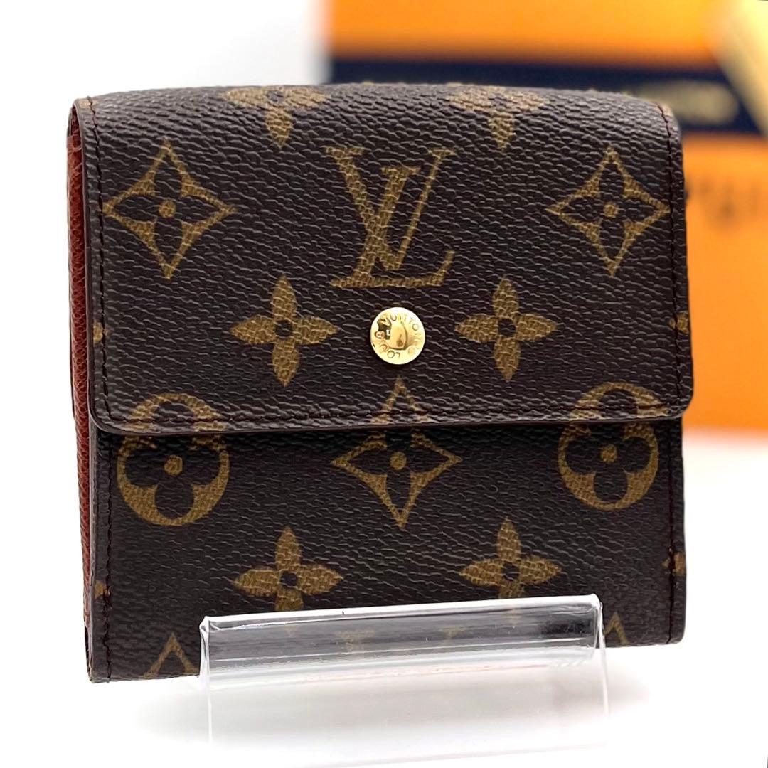 極美品 ルイヴィトン モノグラム カルトクレディ 三つ折り財布 Wホック