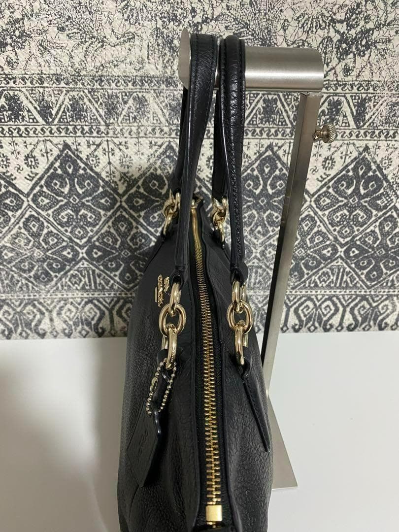 【美品】COACH コーチ F36675 レザー トートバッグ ハンド ブラック
